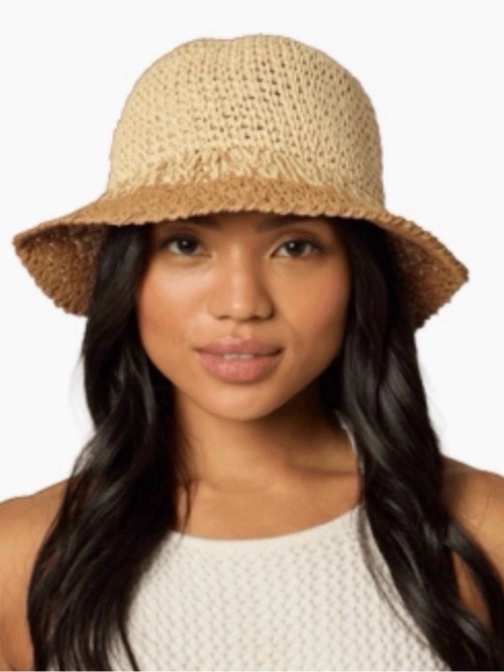 Eugenia Kim Straw Bucket Hat NWT